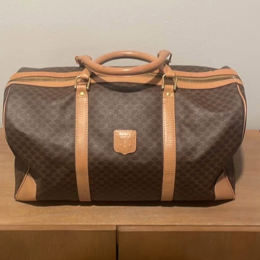 Celine Brown Macadam Boston bag